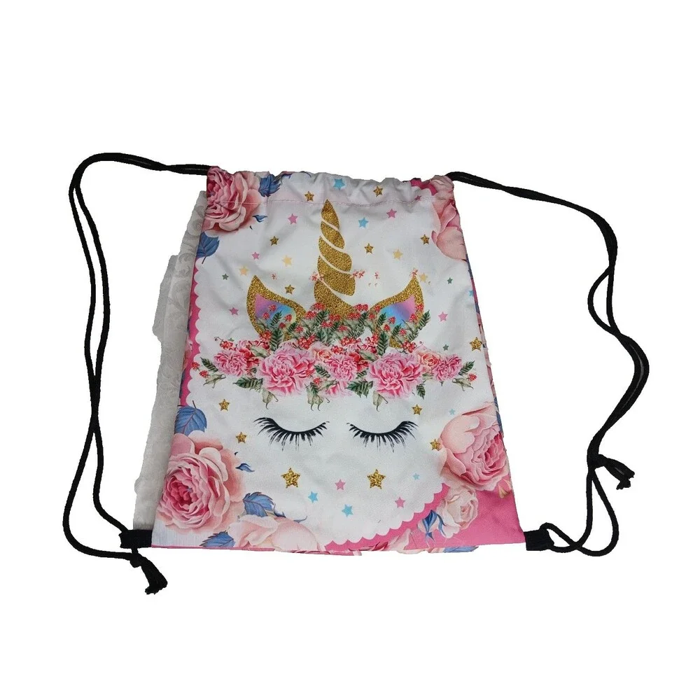 Unicorn Bag Drawstring Backpack New Without Tags